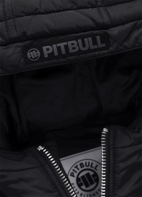 PITBULL MĘSKA KURTKA ZIMOWA BOMBERKA PIKOWANA Z KAPTUREM OCIEPLANA / L