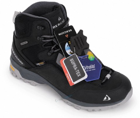 BERGSON MOKO MID - WYGODNE WYSOKIE MĘSKIE BUTY TREKKINGOWE WODOODPORNE 41