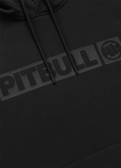 PITBULL MĘSKA BLUZA DRESOWA Z KAPTUREM KANGURKA Z NADRUKIEM CZARNA roz. 3XL