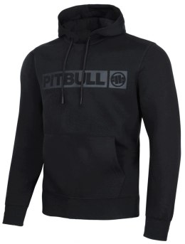 PITBULL MĘSKA BLUZA DRESOWA Z KAPTUREM KANGURKA Z NADRUKIEM CZARNA roz. M