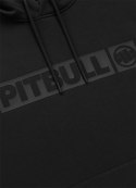 PITBULL MĘSKA BLUZA DRESOWA Z KAPTUREM KANGURKA Z NADRUKIEM CZARNA roz. M