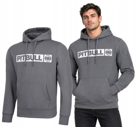PITBULL MĘSKA BLUZA DRESOWA Z KAPTUREM KANGURKA Z NADRUKIEM GARFIT roz. L