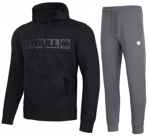 PITBULL ZESTAW DRESOWY MĘSKI BLUZA Z KAPTUREM + SPODNIE JOGGERY BAWEŁNA XXL