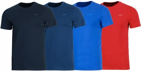 4F ZESTAW 4szt. MĘSKA KOSZULKA T-SHIRT / rozm L