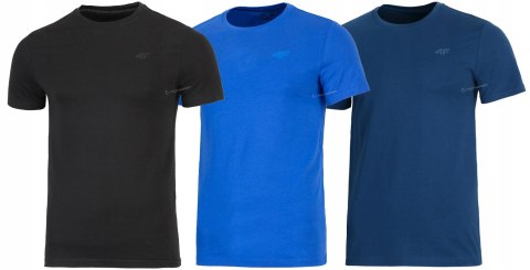 4F ZESTAW 3szt. MĘSKA KOSZULKA T-SHIRT / rozm L