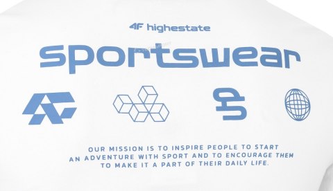 4F MĘSKA KOSZULKA T-SHIRT BAWEŁNA / rozm L