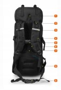 HI-TEC GÓRSKI PLECAK TREKKINGOWY V-LITE 50L