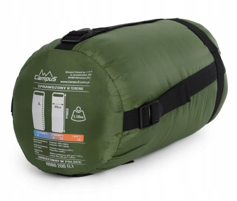 MARKOWY ŚPIWOR KOŁDRA CAMPUS HOBO 200 ŁĄCZONY