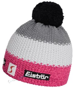 MARKOWA CIEPŁA CZAPKA ZIMOWA EISBAR STAR POMPON MU 403346 142 WEŁNA MERINO