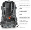 PLECAK BERGSON ARENDAL 25L BLACK ODDYCHAJĄCE PLECY